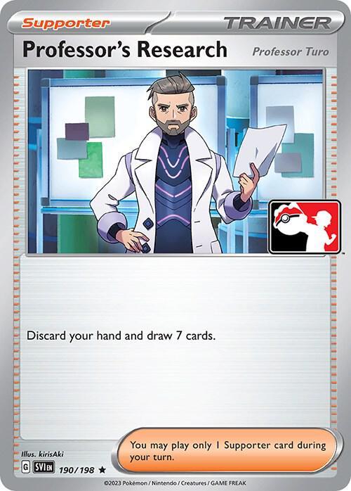 Scarlet & Violet Professor's Research: Professor Turo [Prize-Pack] Pokémon card